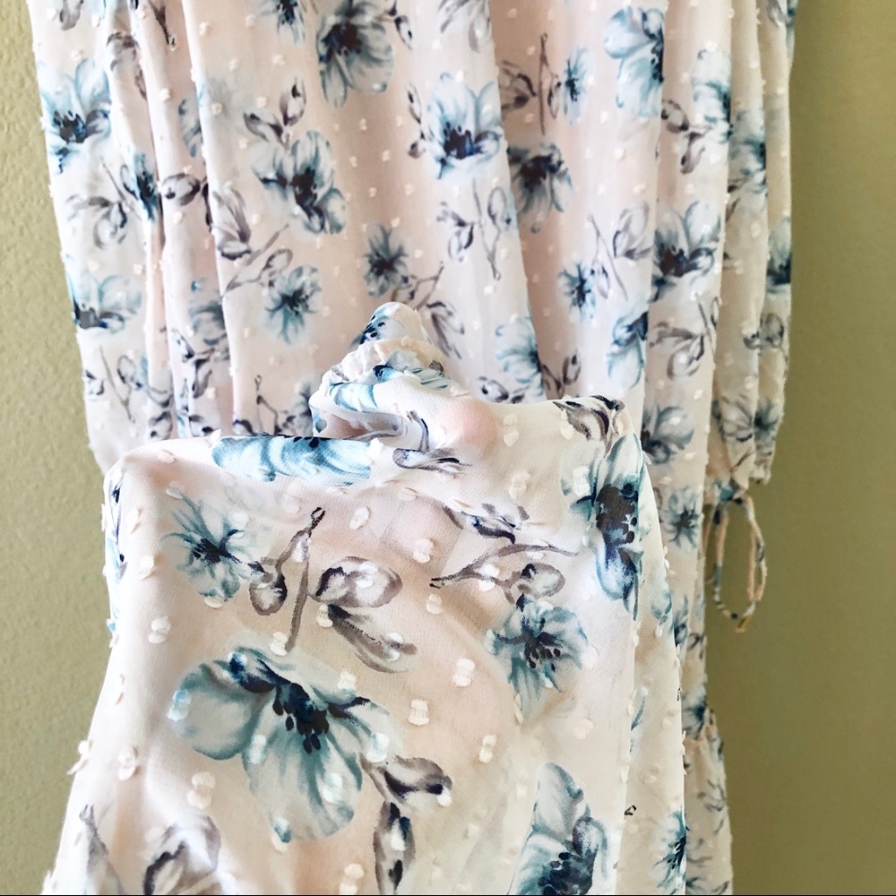 🎁 MOON RIVER⚡️Cold Shoulder Floral Ruffled Dress_S - Picture 5 of 10